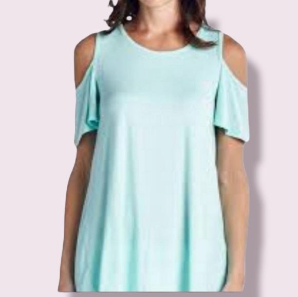 Mr. Max Fashions Spring Blue Cut Out Shoul… - Picture 1 of 11